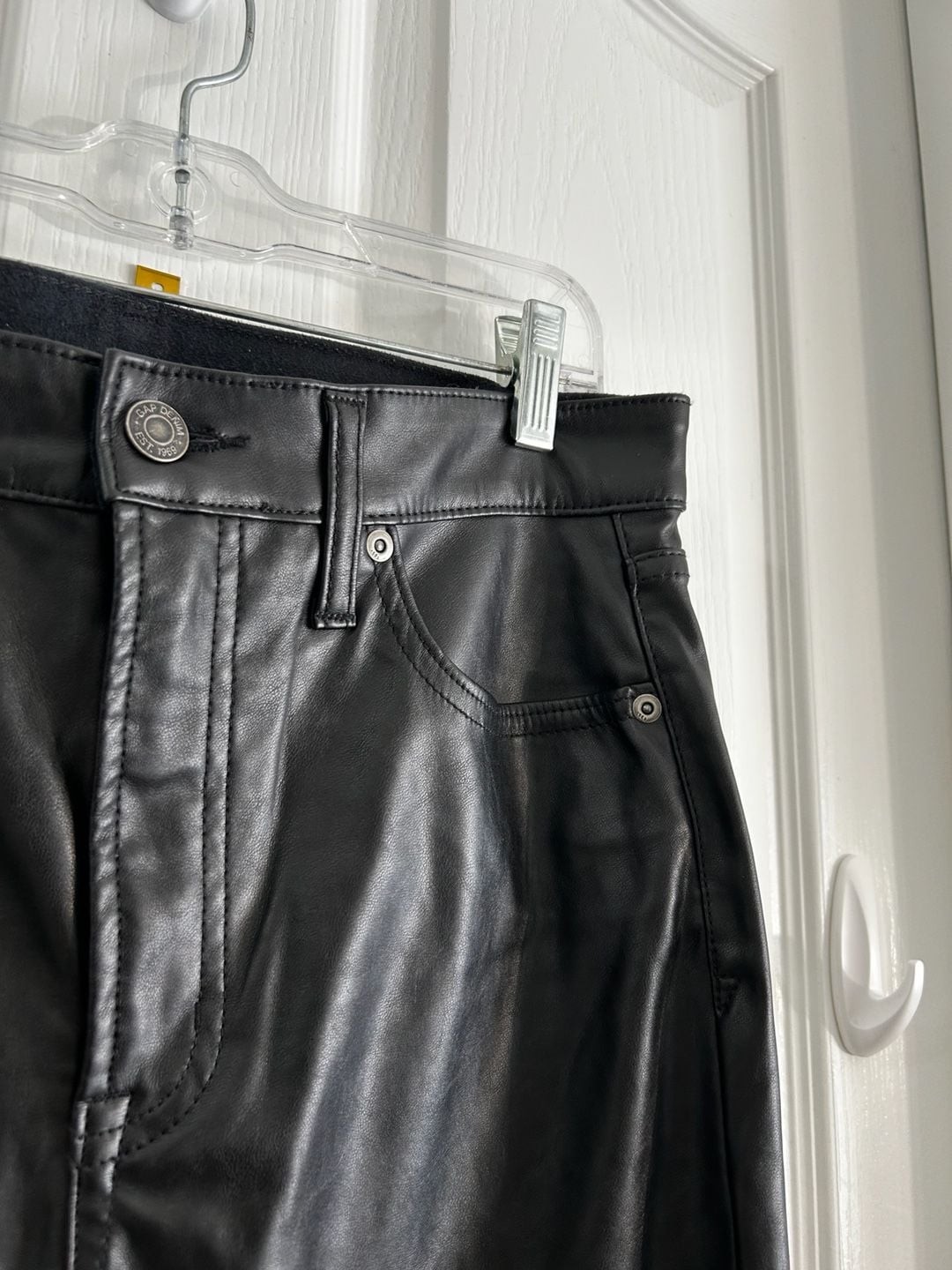 Gap Vintage Slim High Rise Faux Leather Pants Size 30x10R