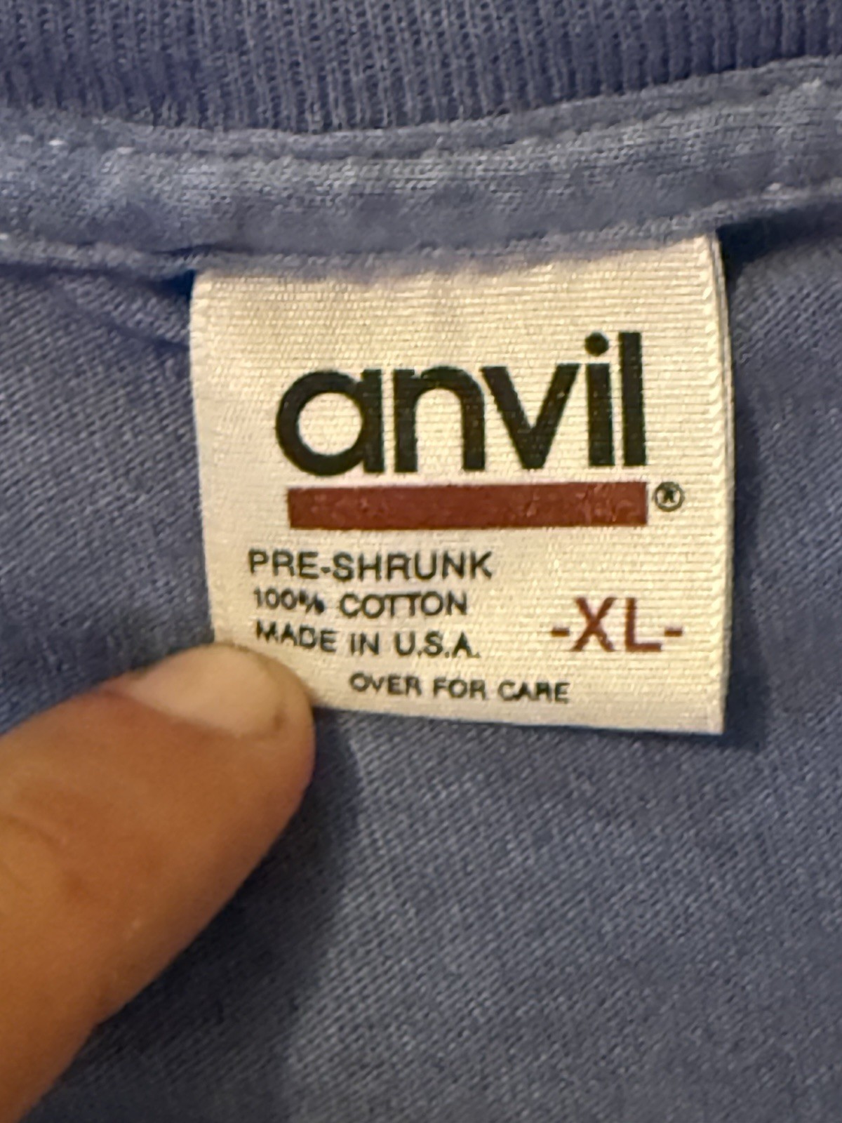 Anvil Blue XL Shirt NASCAR Pocono International Raceway 1993 Auto Racing
