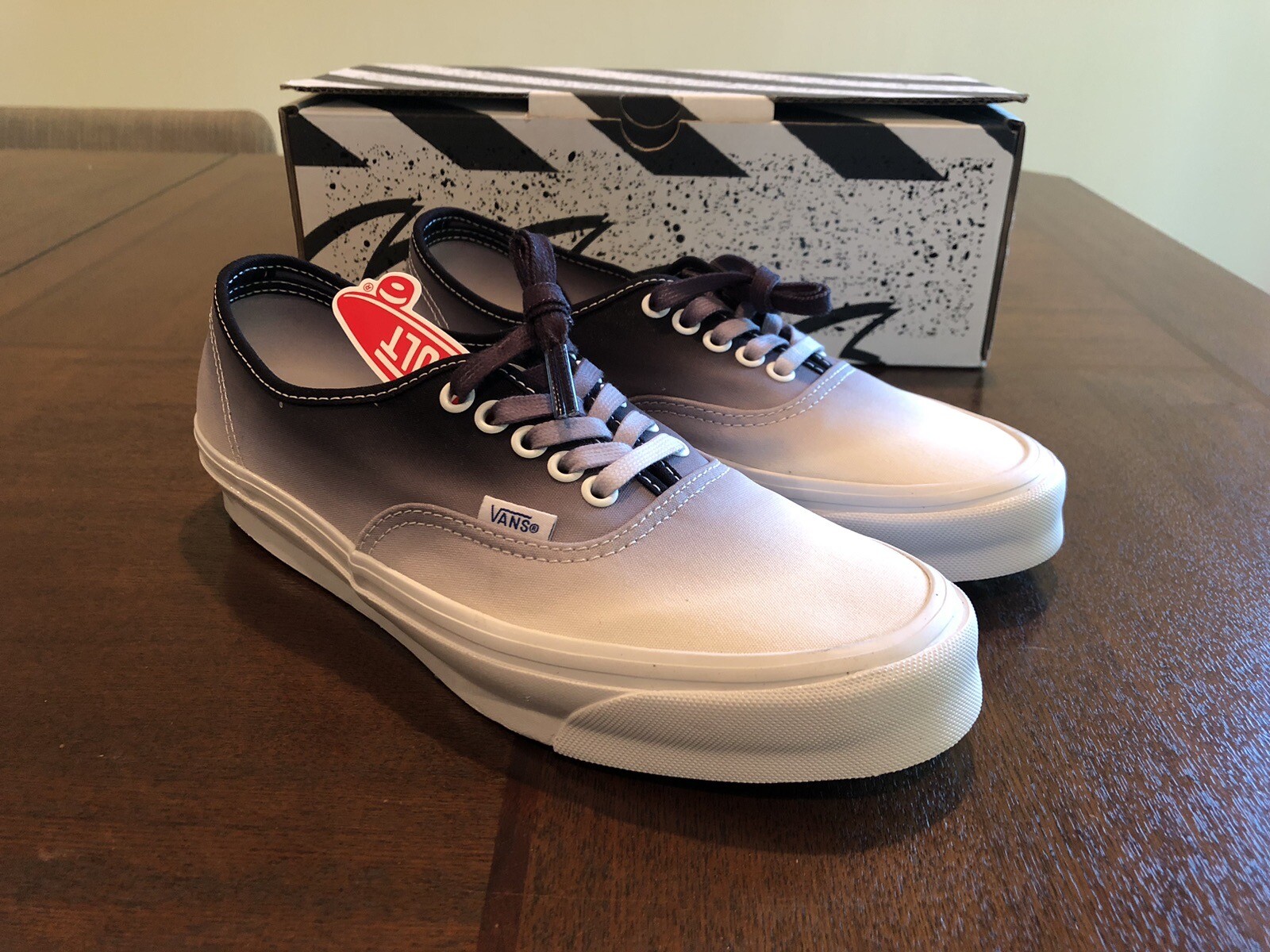 VANS Vault OG Authentic LX Dip Dye Black White VN0A4BV9B4R1 M 8.0 / W 9.5 NWB