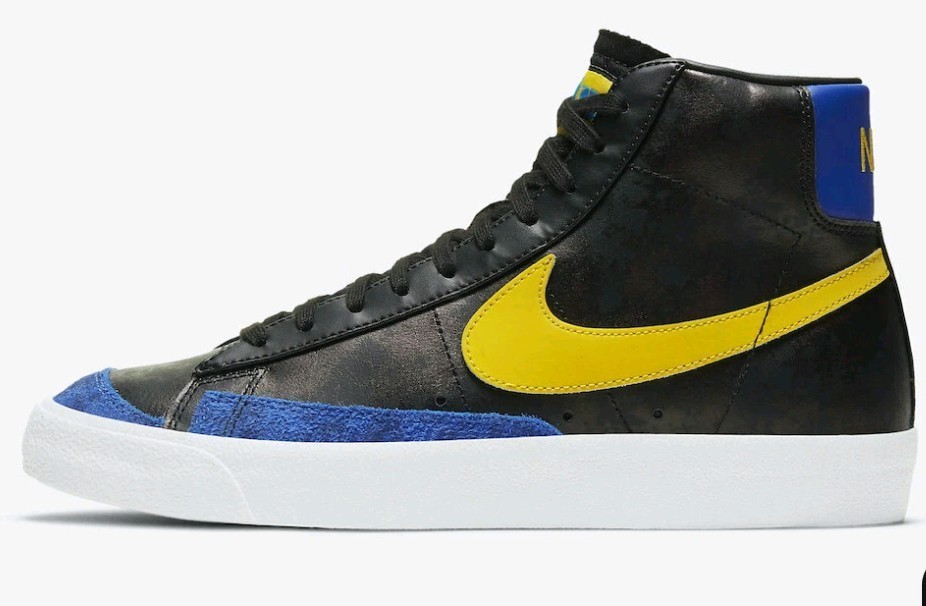 NEW Nike Blazer Mid77 Peace Love Basketball Patina Black Yellow DC1414-001 Sz 12