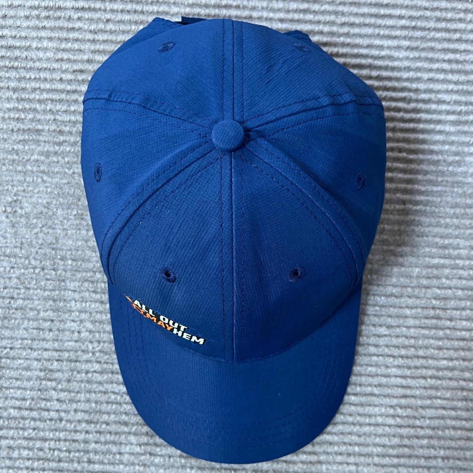 Orangetheory Fitness All Out Mayhem Navy Blue Performance Hat Adjustable