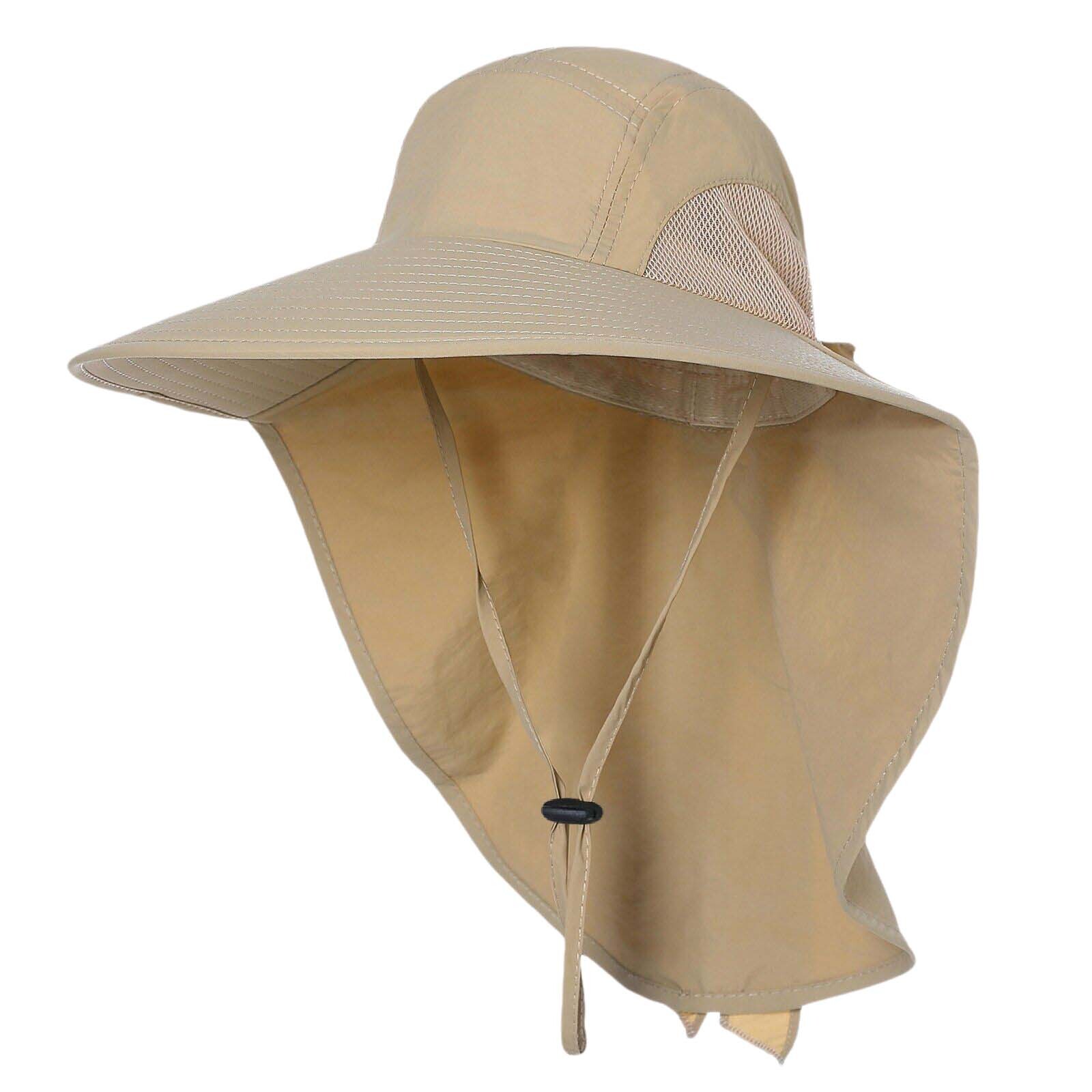 UPF 50+ Sun Protection Hat for Men and Women, Wide Brim Outdoor Beach Cap