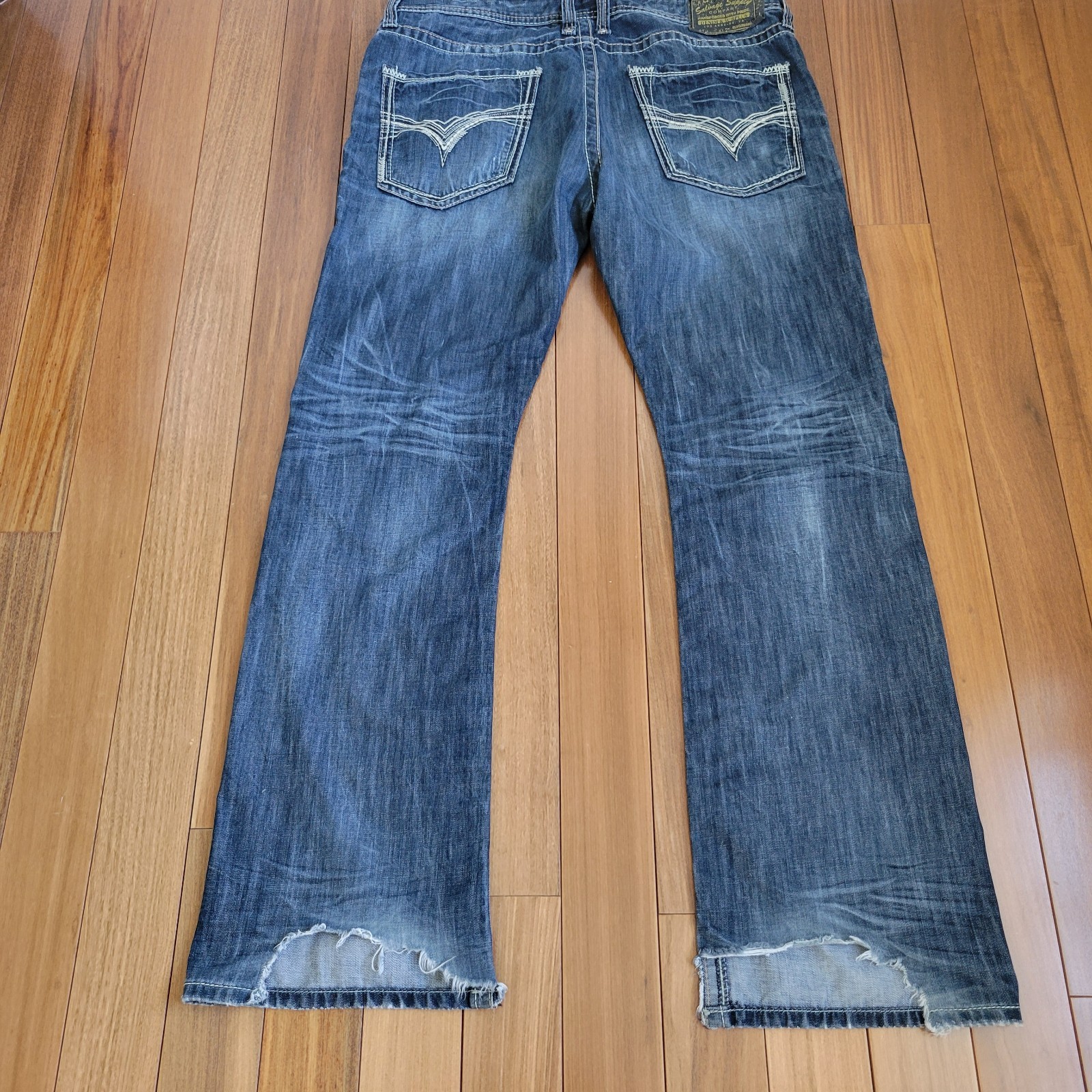 Salvage Supply Company Men’s Mayhem Bootleg Jeans Size 38×33 Western Distressed