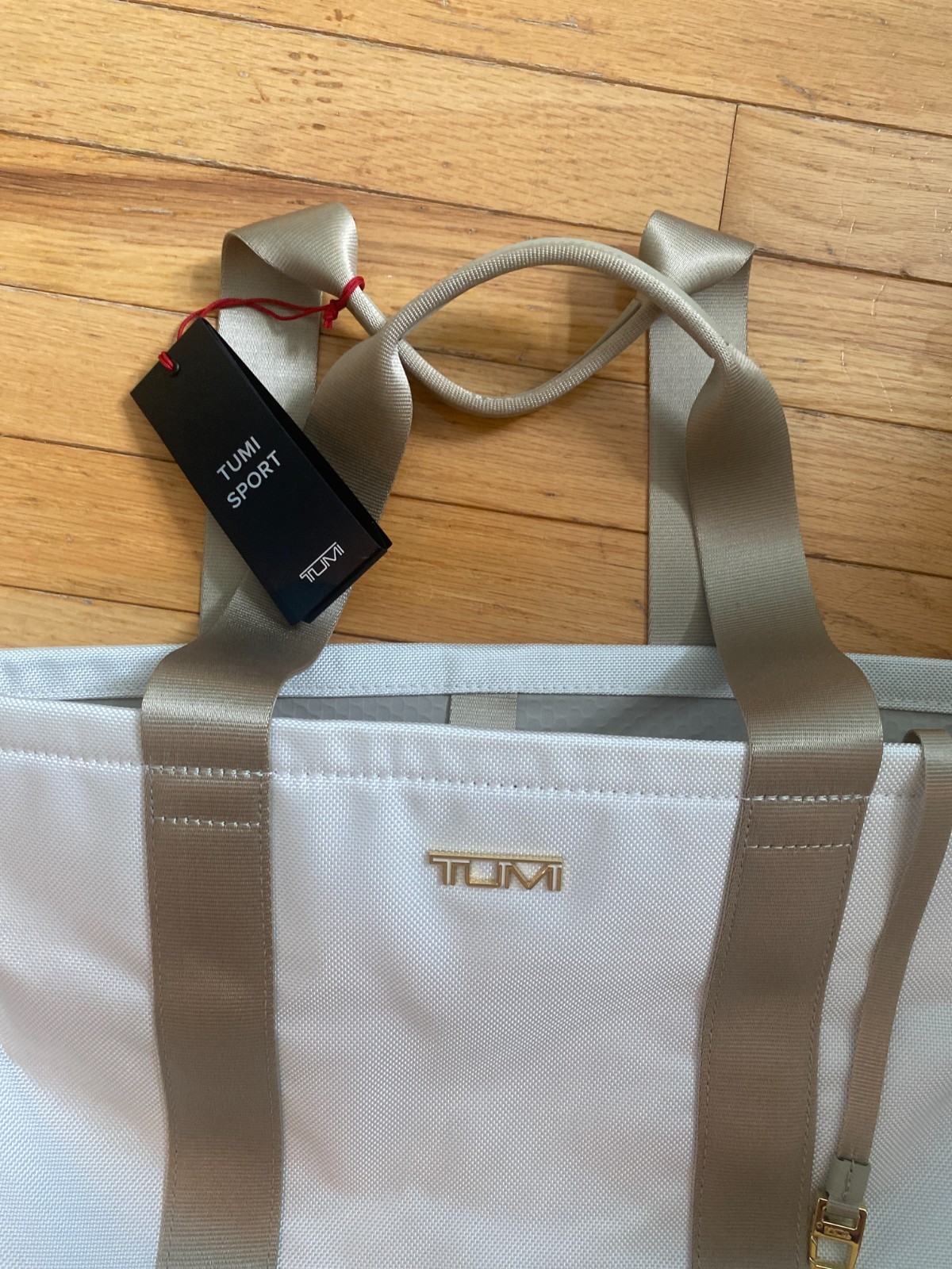 Tumi Essential North/South Tote Bag Off White/Tan – NWT