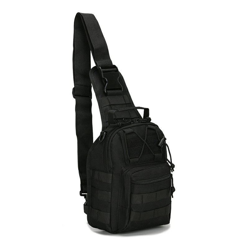 Men Backpack Molle Tactical Sling Chest Pack Shoulder Bag Outdoor Hiking Travel