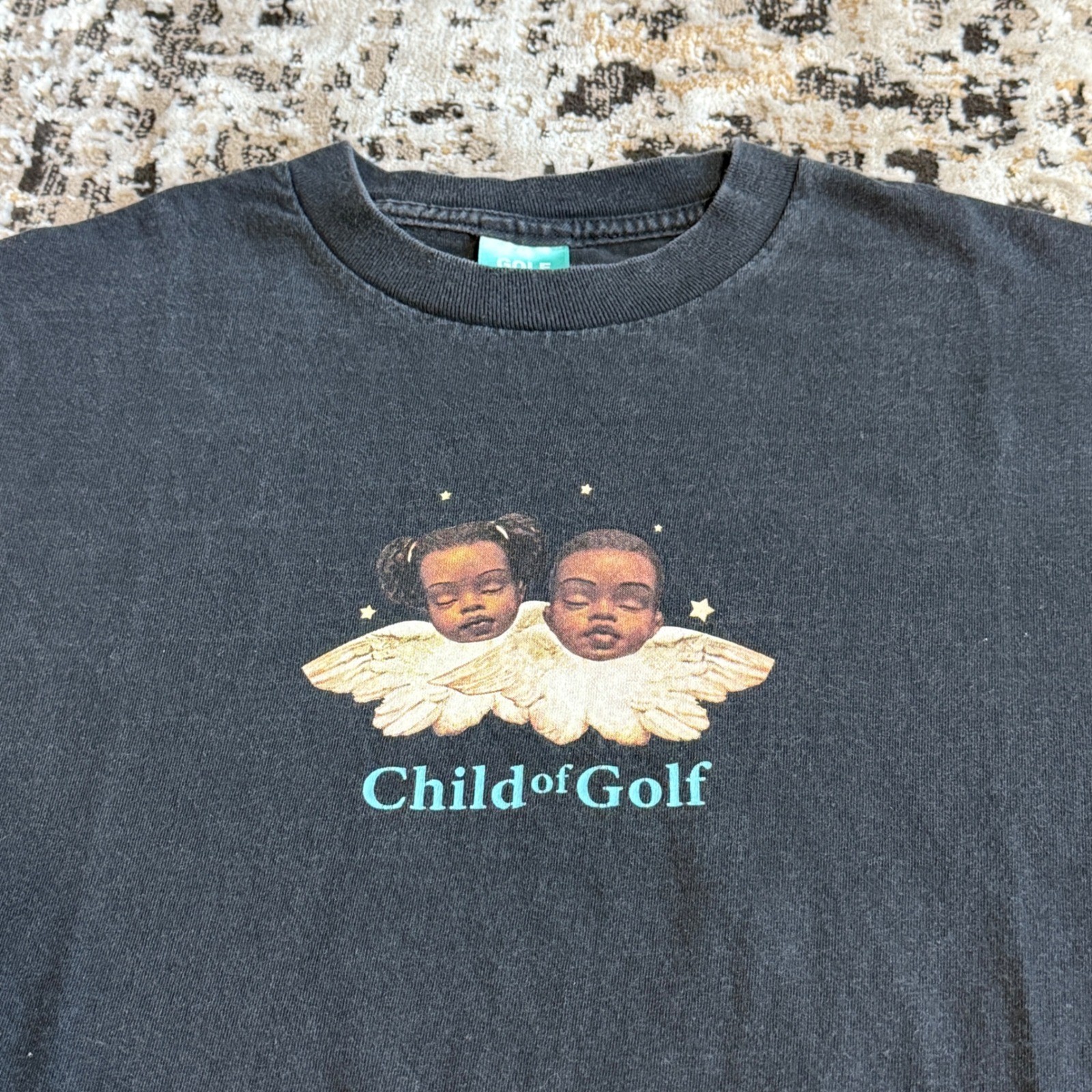 GOLF WANG Child of Golf Cherub Graphic T-Shirt Black Medium Tyler the Creator