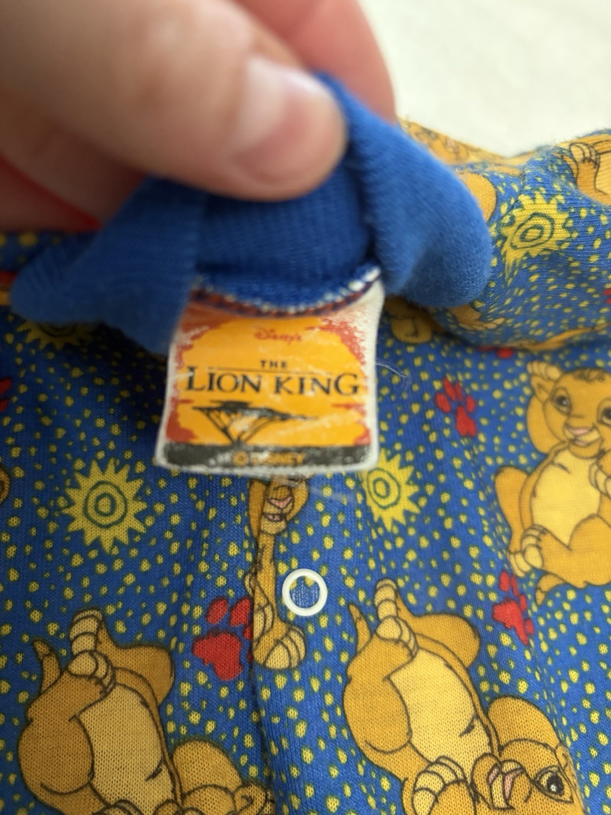 Vintage Lion King Footed Sleeper 6-9m