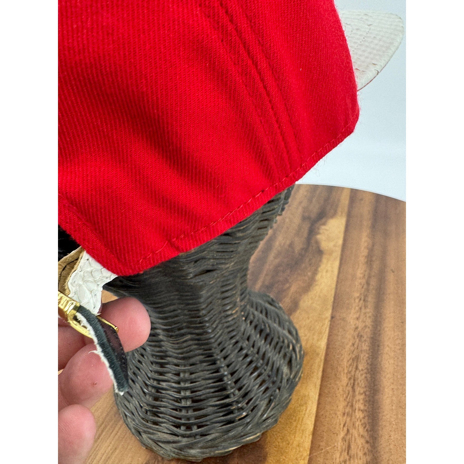 Mitchell & Ness Dre Mack Houston Rockets Hat Red White Python Brim Just Don