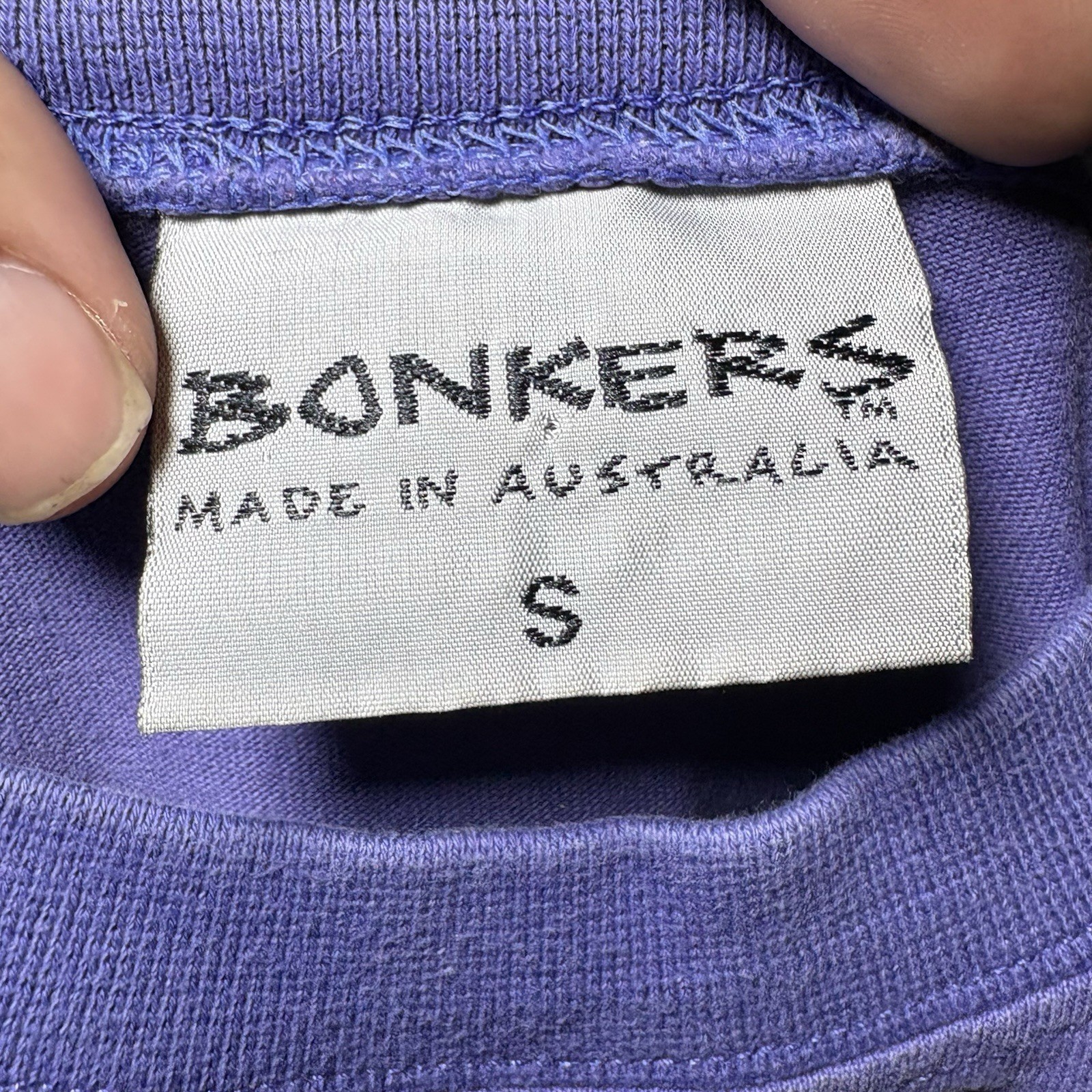 Vintage Quicksilver T-Shirt Small Port Douglas Australia Bonkers Purple 90’s