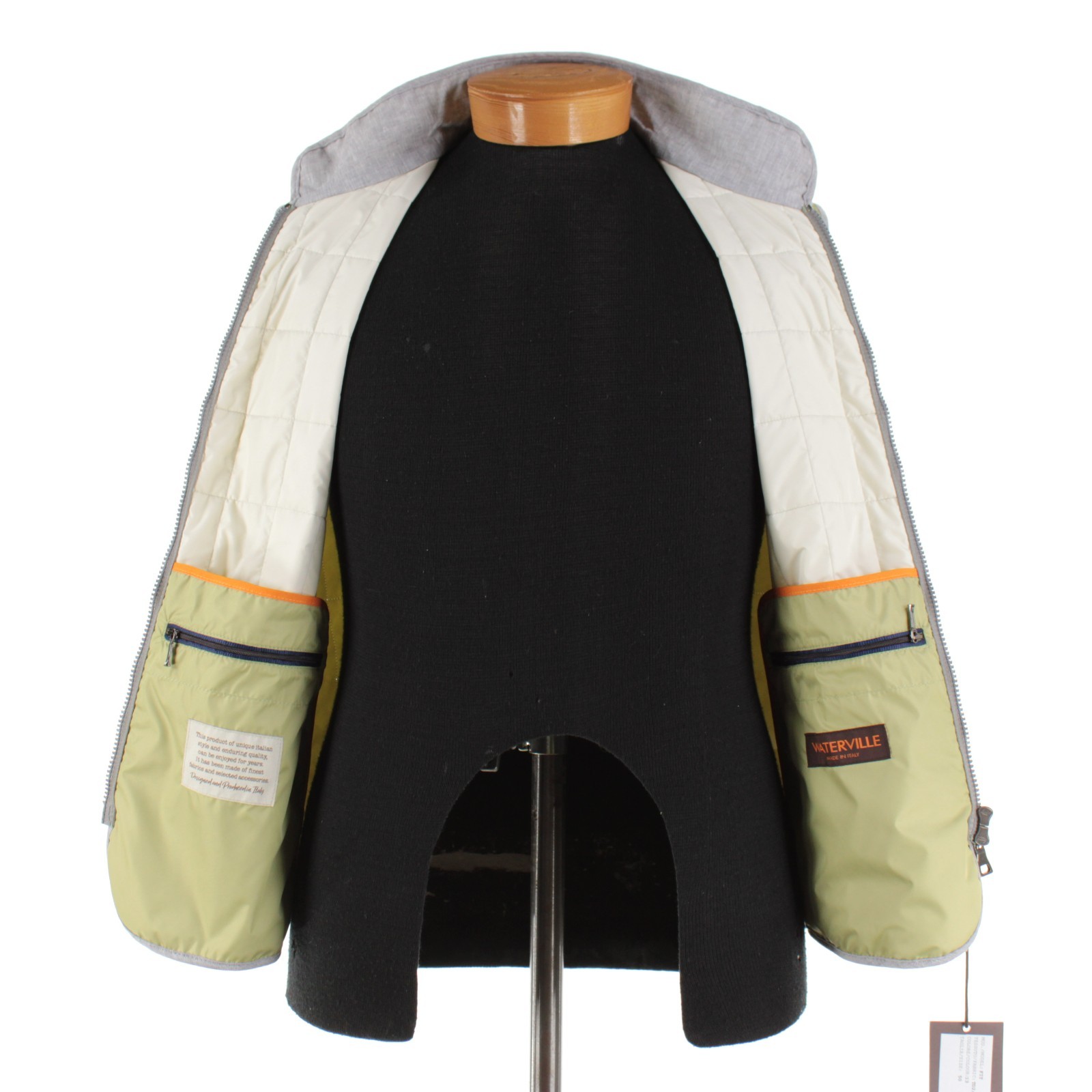 Waterville NWT Polyester Quilted Vest Size 50 (L US) Fit In Solid Green