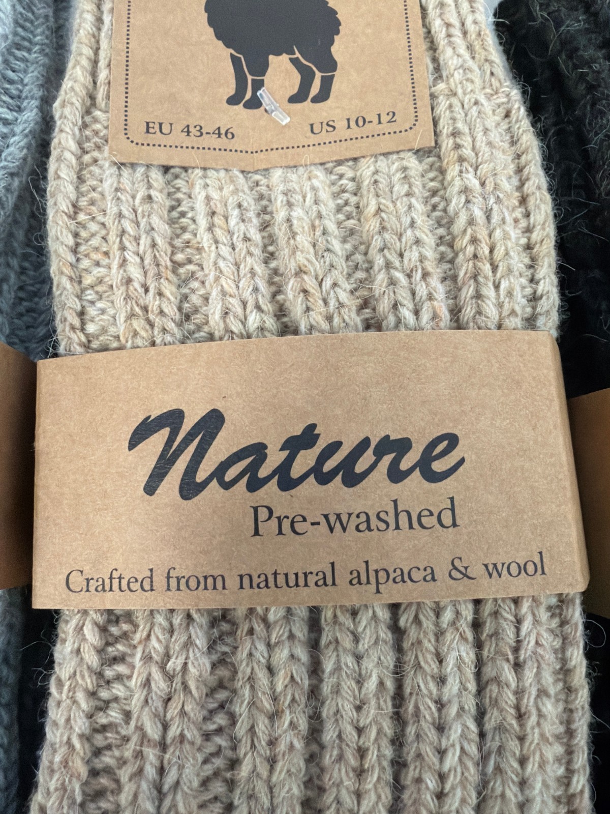 4 pairs alpaca wool socks thermal tick knitted winter socks for women & men