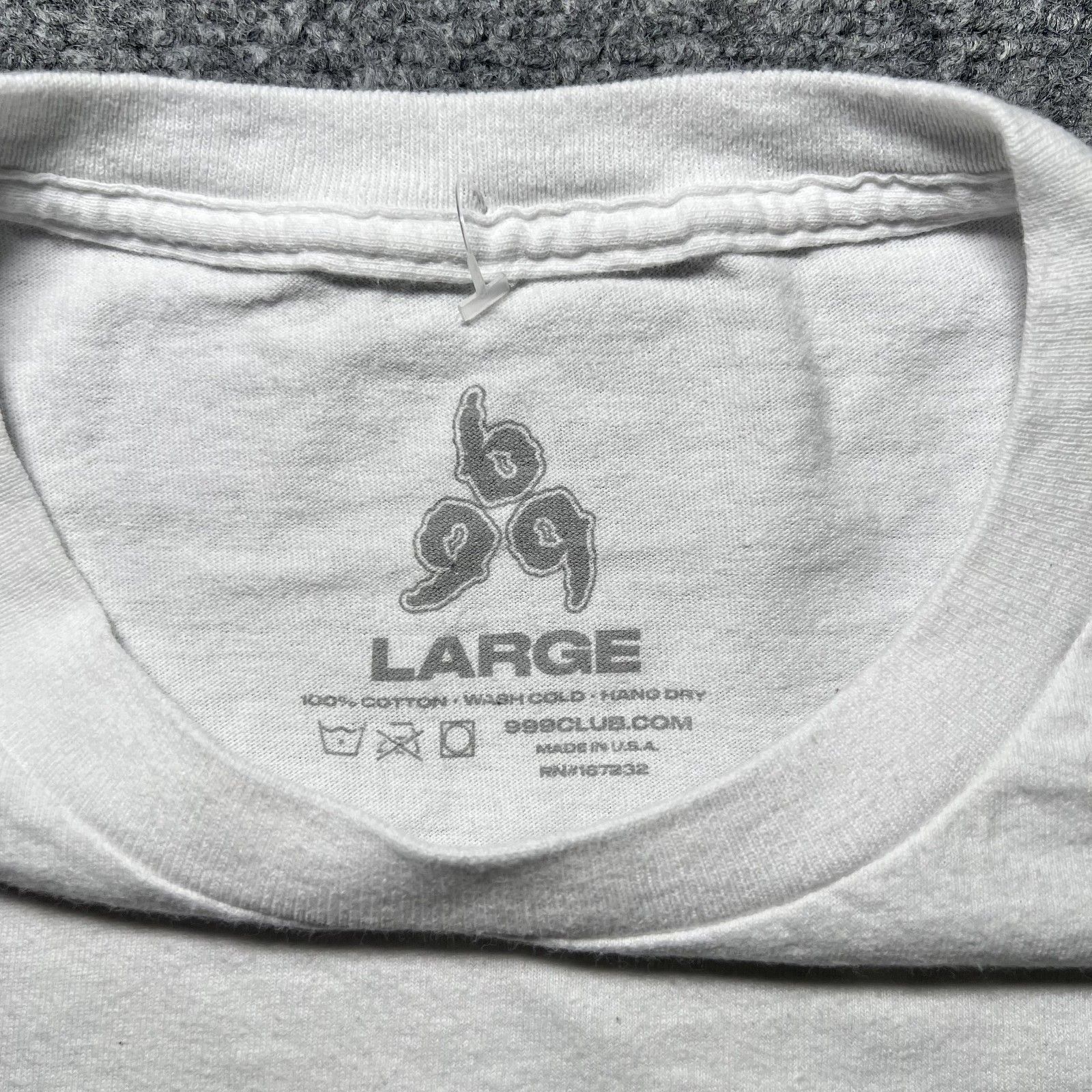 Juice WRLD World 999 Clouds T Shirt Mens Large White Hip Hop Rap Music