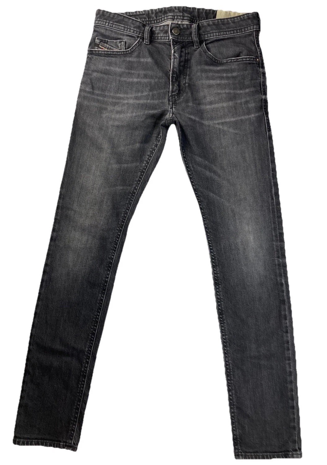 Diesel Thommer SP Jeans W30 L32 Stretch Slim Skinny Denim Wash 0890E Dark Grey