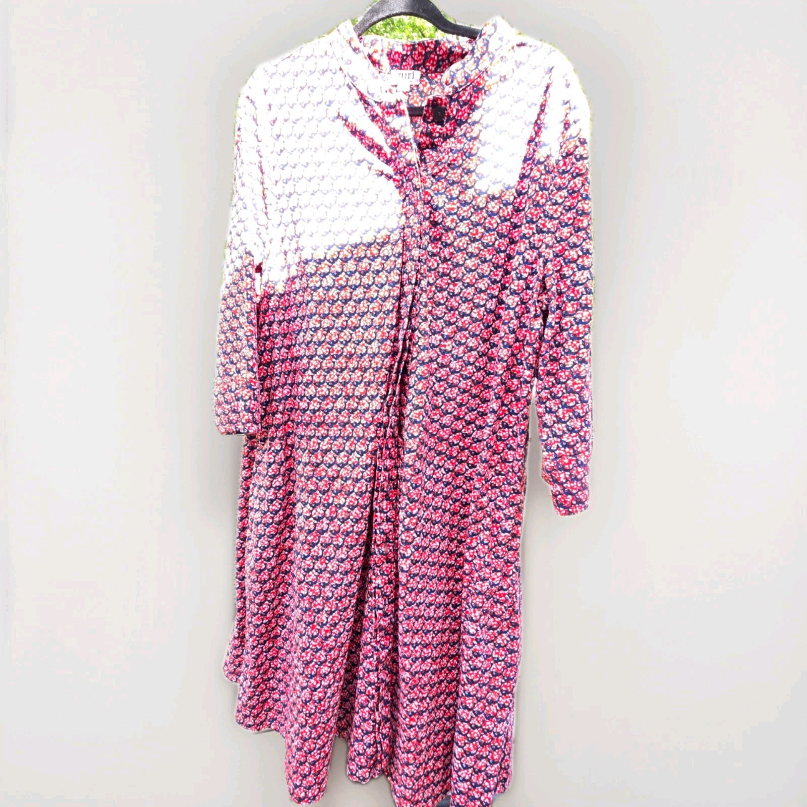 Zuri Kenya XXL Vibrant Blue and Red Fish Pattern Women’s Dress (Schooled)