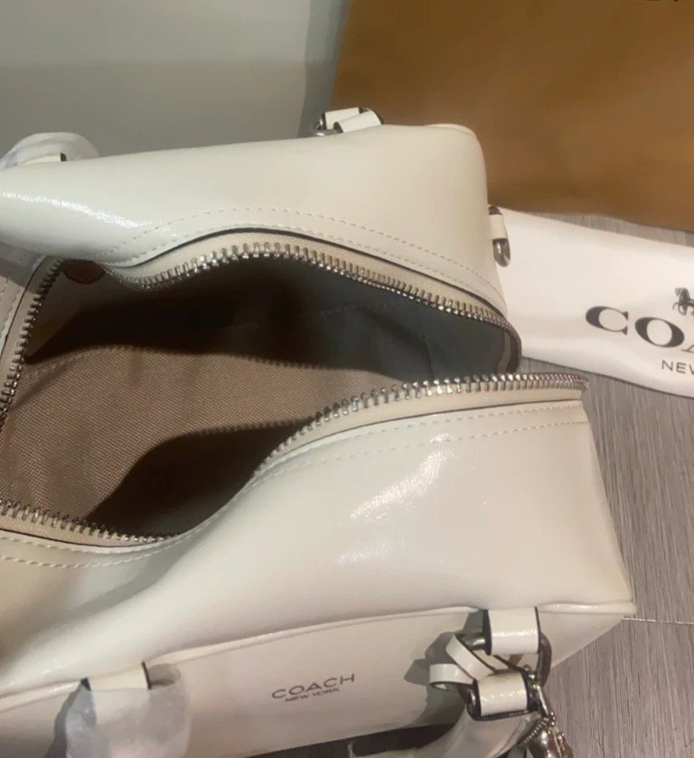 COACH Cube Rogue Bag 20 Shoulder Bag Chalk CBH04 Outlet NEW leather