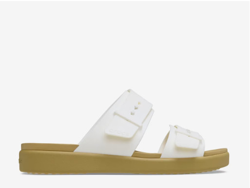 Crocs Brooklyn Low Wedge Sandal – Women’s Chalk White 🔥 No Import Fees