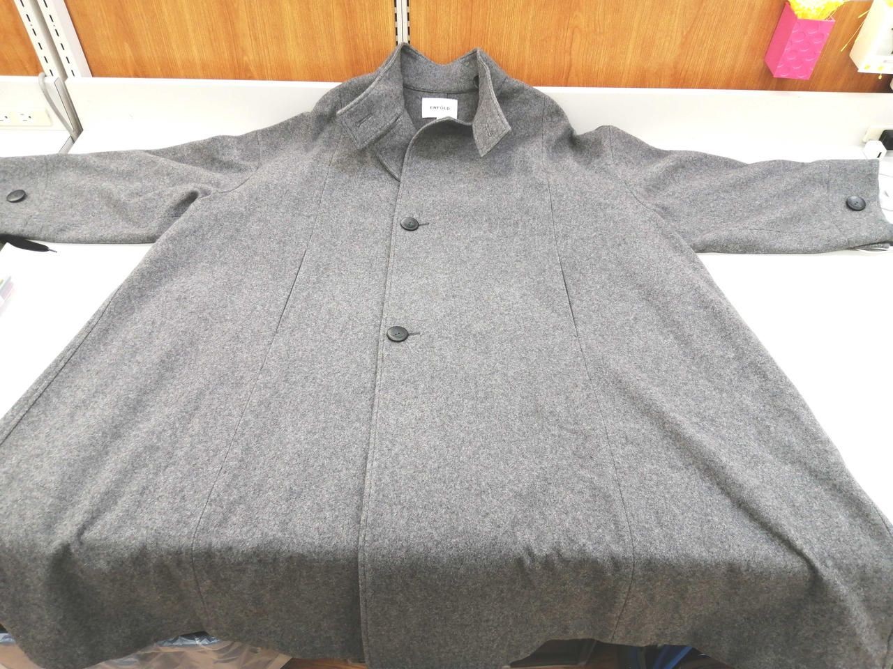 Enfold Balmain Collar Coat 300FA130-1950 Grey 38 Used