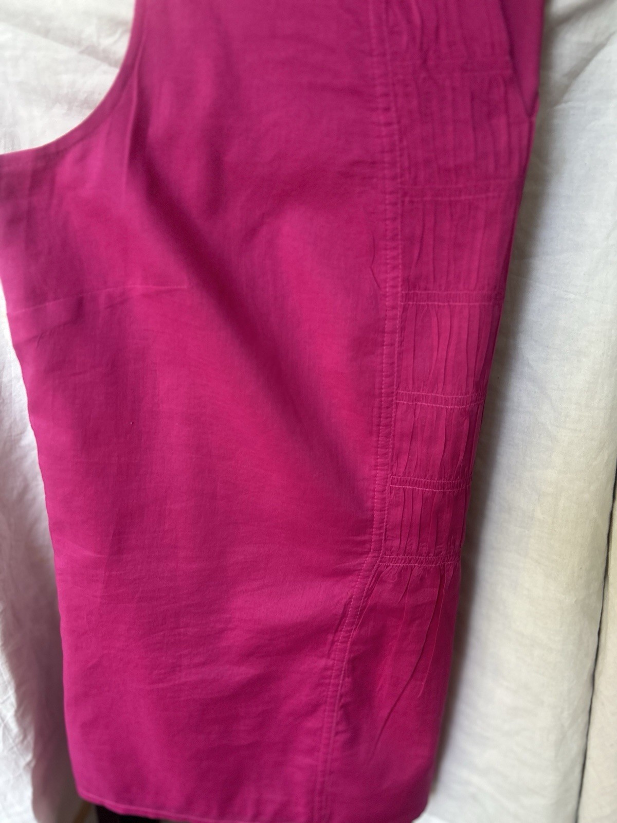 Talbots Women’s Size 14,Hot Pink Top 100% Cotton Sleeveless Pull Down Style.