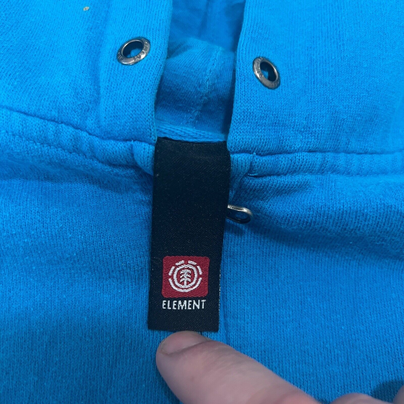 VTG Y2K Element Skateboarding Full Zip Hoodie Men Large L Paint Drip Big Logo Bl