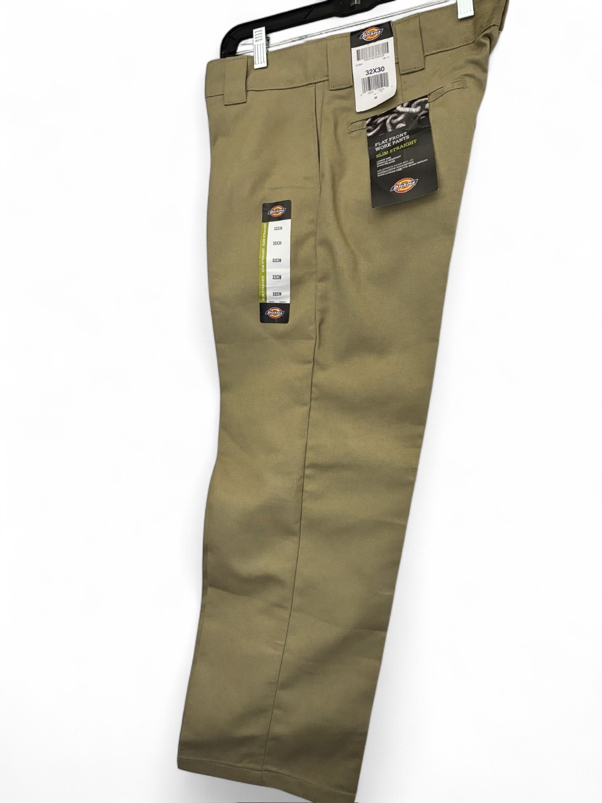 Dickies Mens twill work Pants Slim Fit Straight Leg khaki size 32×30 or 36×30