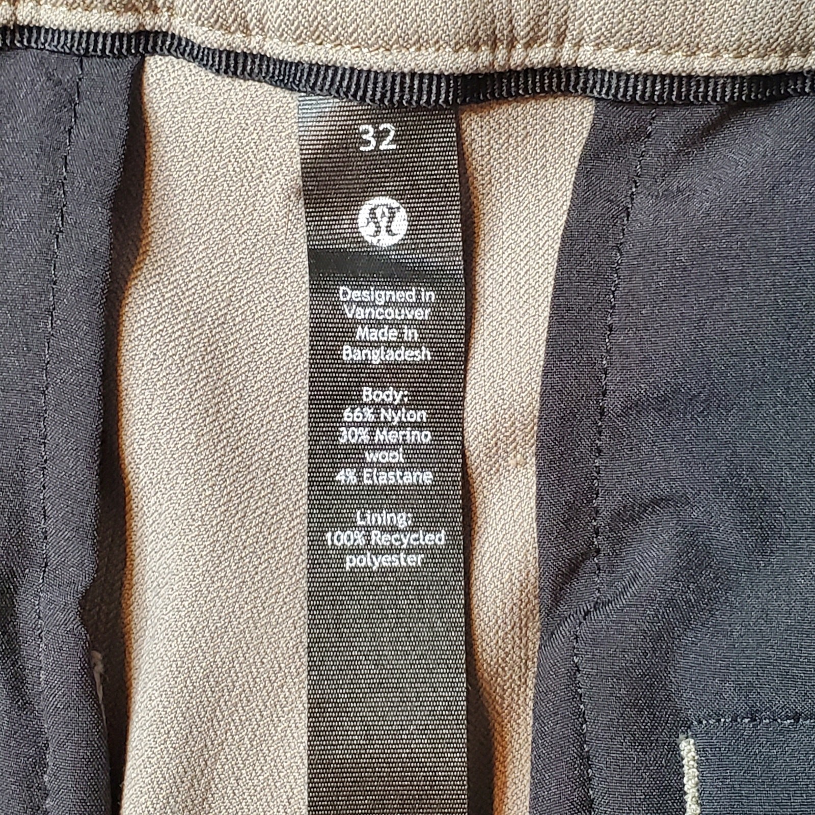Lululemon Men’s Size 32X26 Commission Classic-Fit Pant Tech Woven Rover M5AJIS