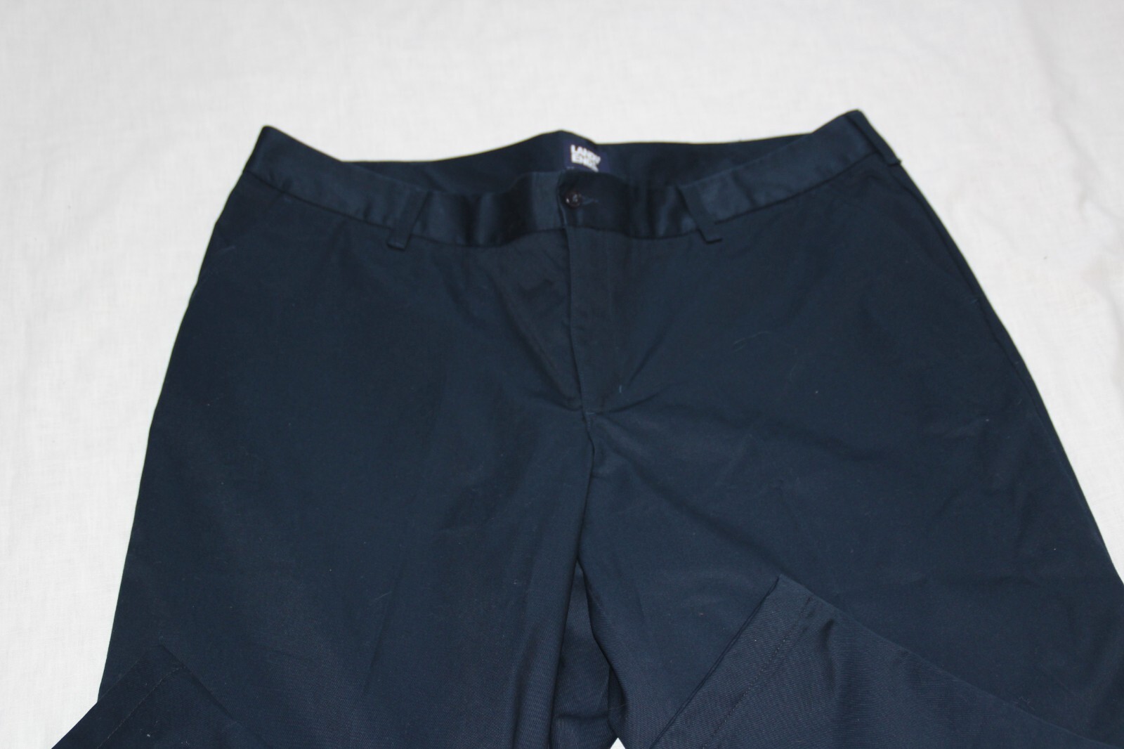 Lands’ End Women’s Chino Pants 22W Plus Size Navy Oeko-Tex Button Zip Fly Crop
