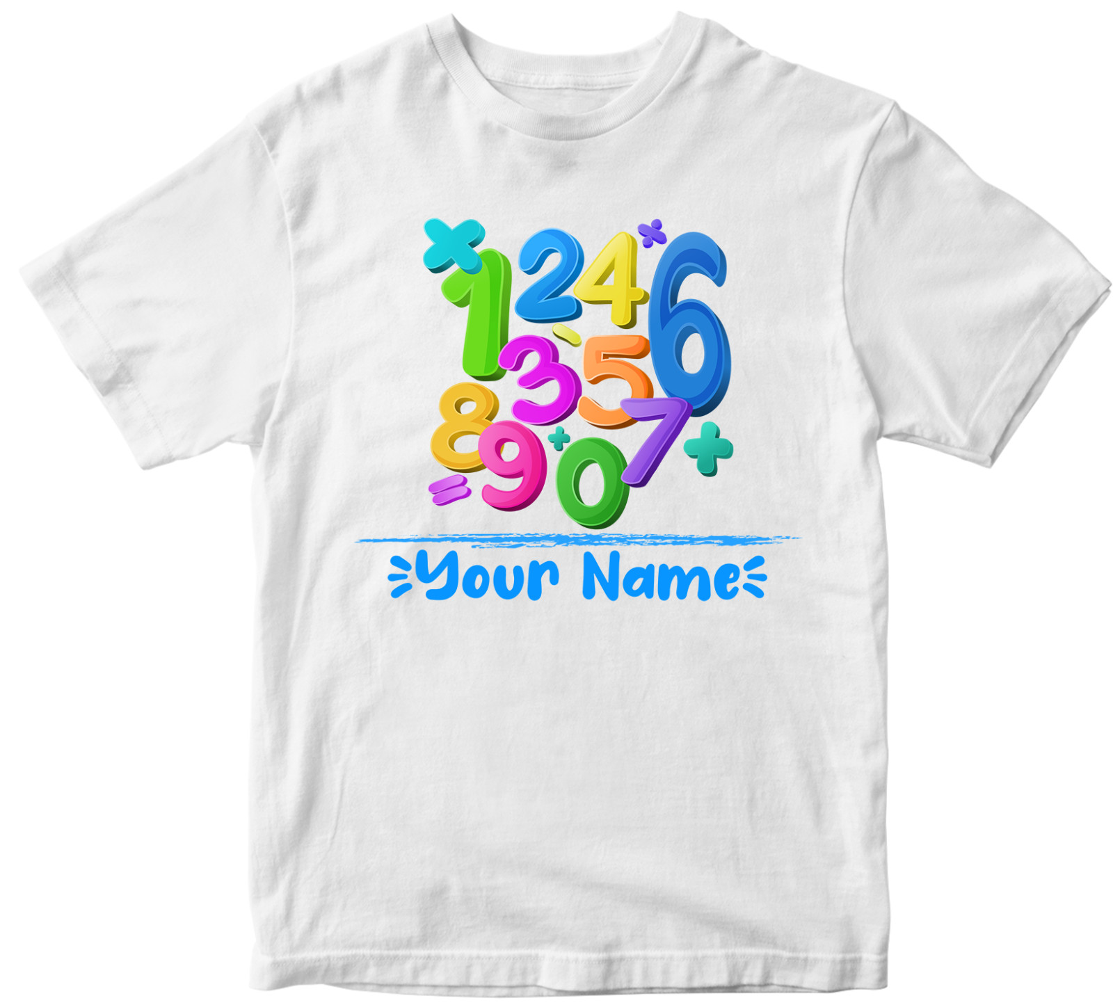 Personalised Custom Your Name T-shirt Numbers Day School Teachers Students Gifts
