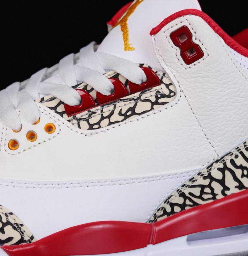 Men’s Jordan 3 “Cardinal Red” Retro Mid Top Basketball Shoes Us Size7-12