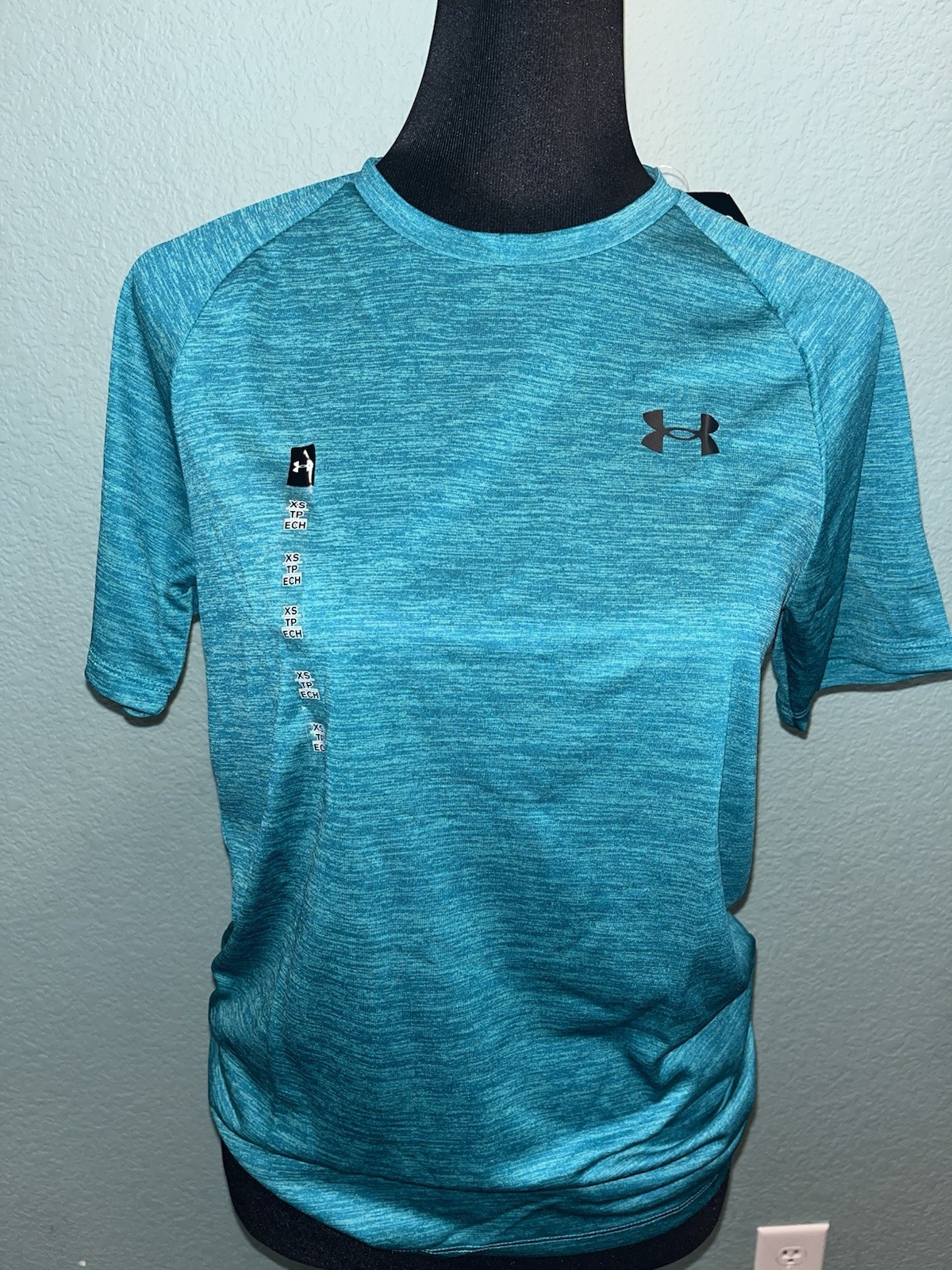 Under Armour T-Shirt Women’s Size XS “The Tech Tee” Teal Blue/green BNWT $25 Dri