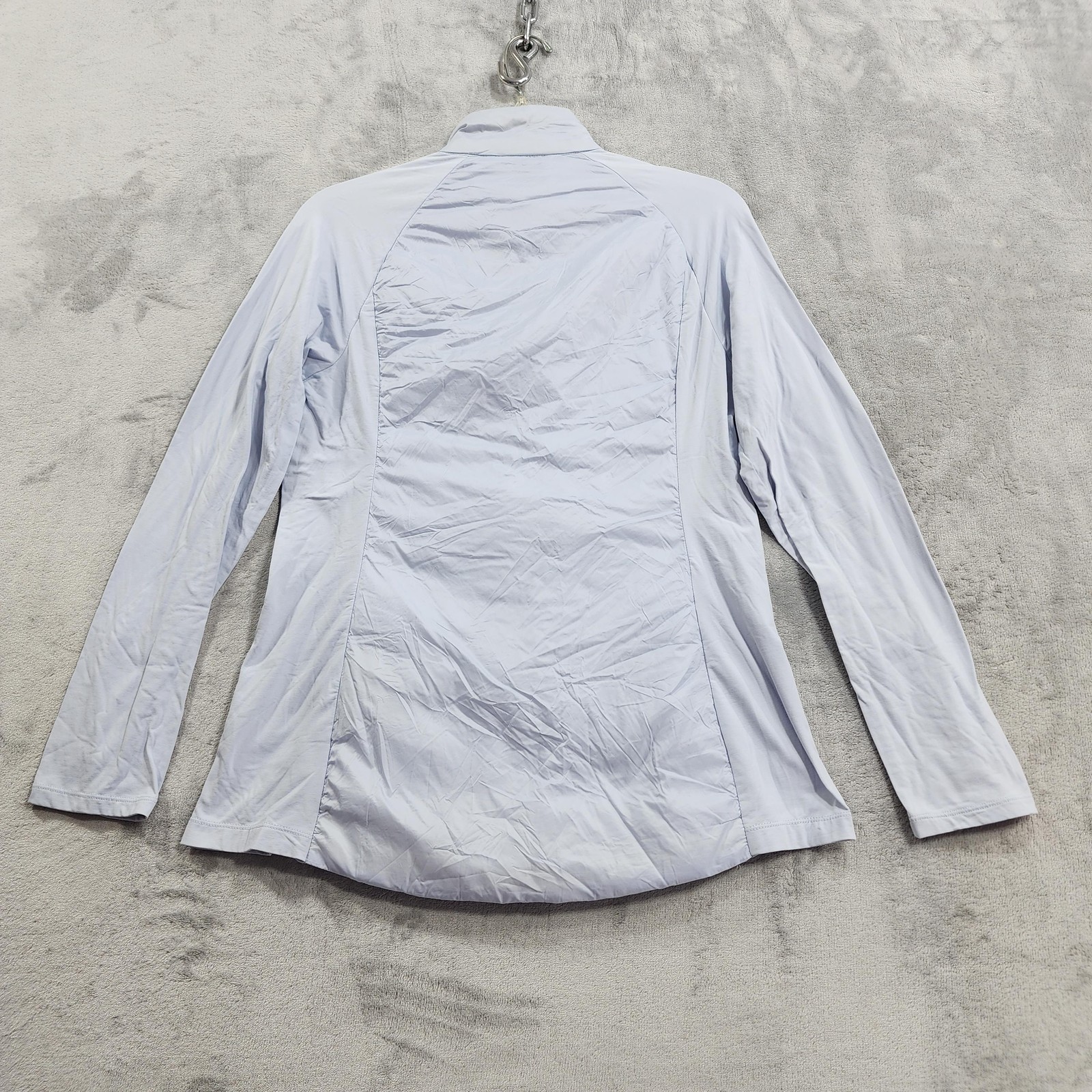 32 DEGREES Cool Jacket Womens M Blue Lightweight Mixed Media Full Zip Pockets