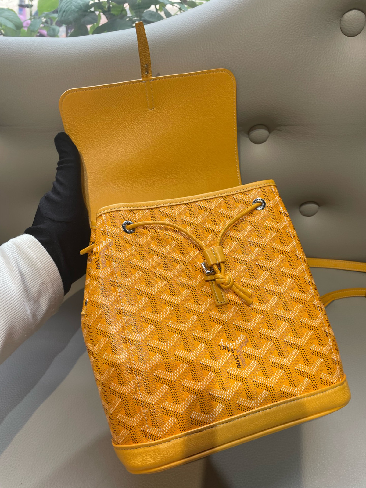 Goyard Alpin Mini Canvas Backpack（ 23×9.5×19 ）cm