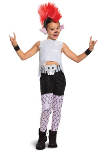 Disney Trolls World Tour Girl’s Barb Deluxe Halloween Costume Kids 4-6 Small