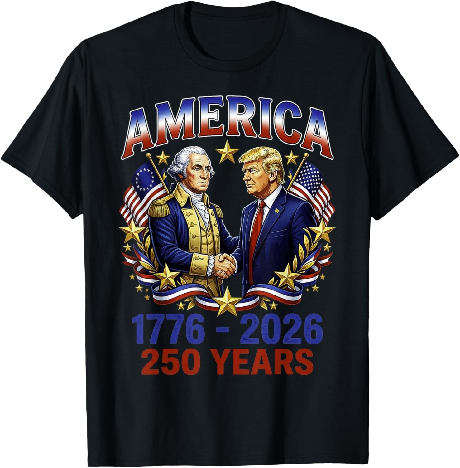America 250 Trump Washington T-Shirt