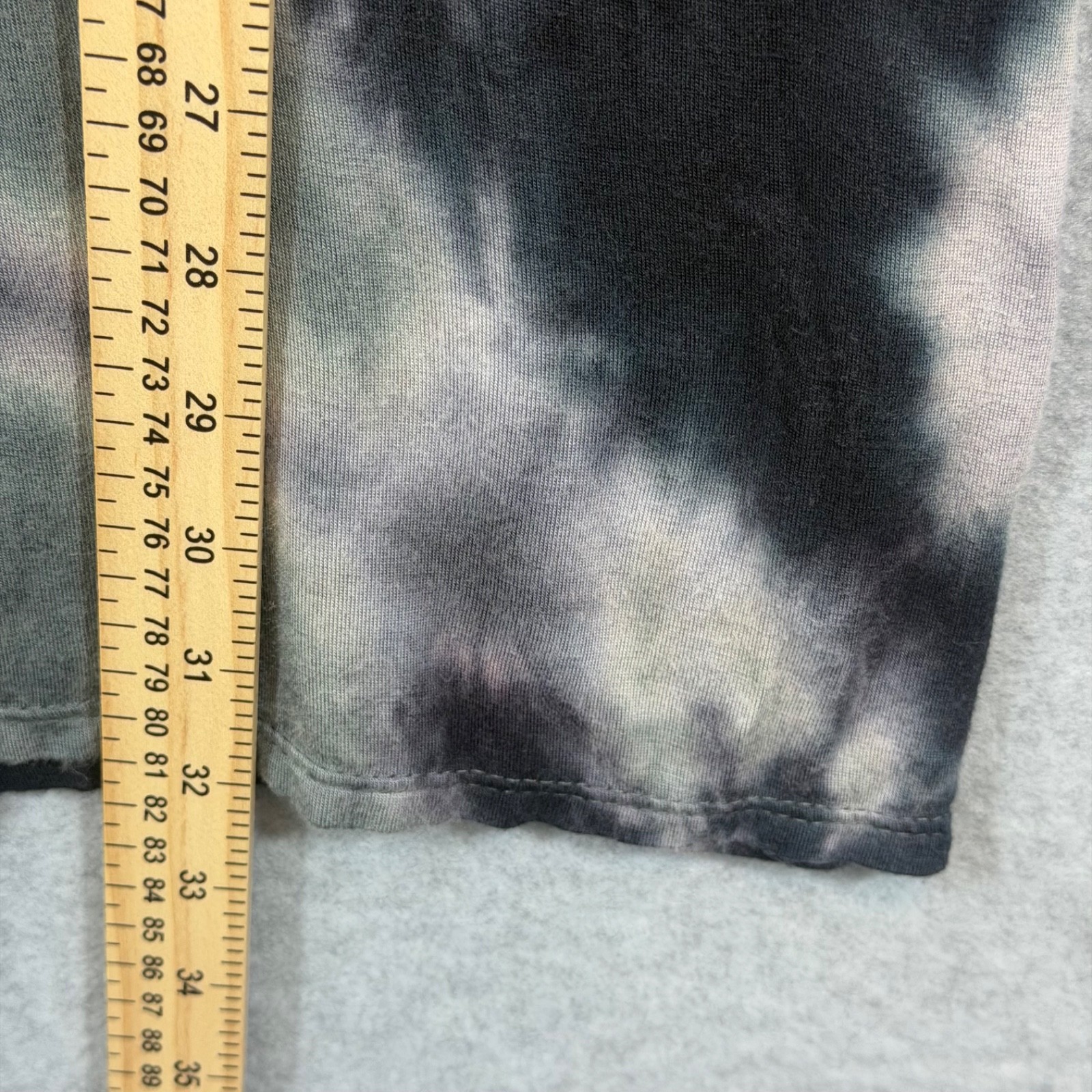 Byt & Bro Womens Small Tie Dye Dress Gray Black Short Sleeve Stretch Mini