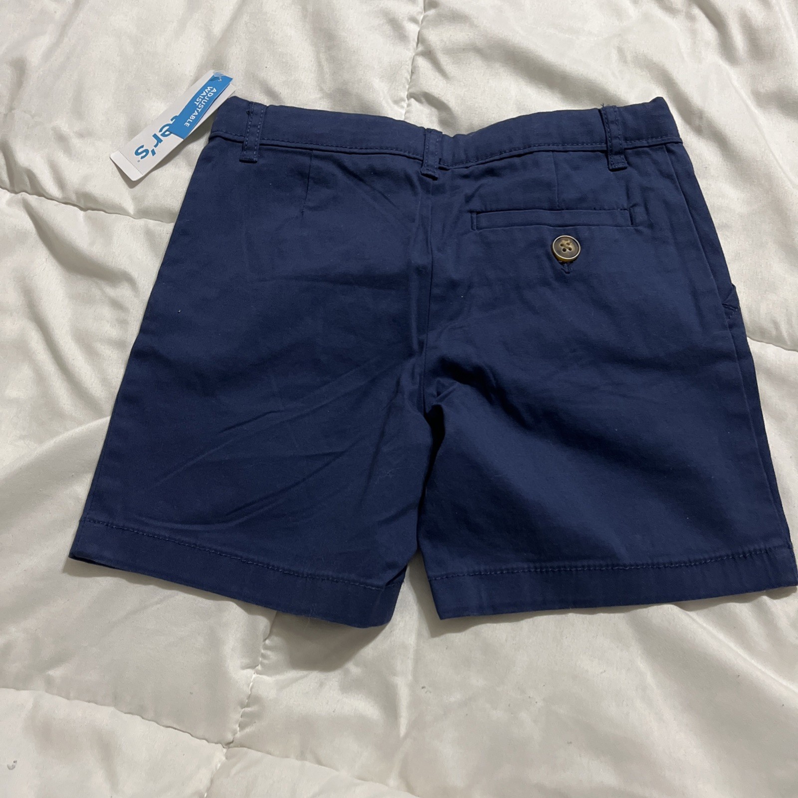 Carter’s 4T/4A Navy Solid Adjustable Waist Shorts 98% Cotton/2% Elastane NWT