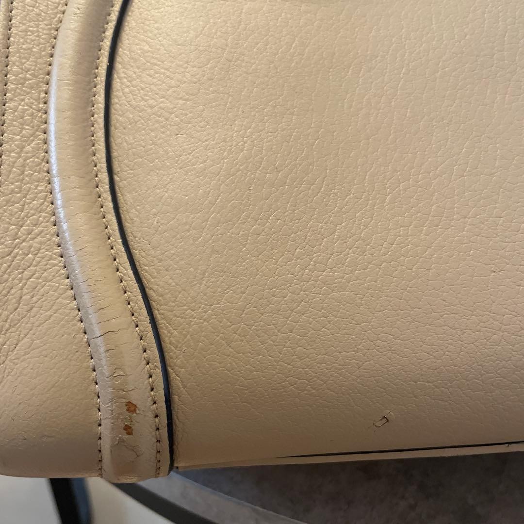 CELINE Luggage Micro Bicolor Beige Navy