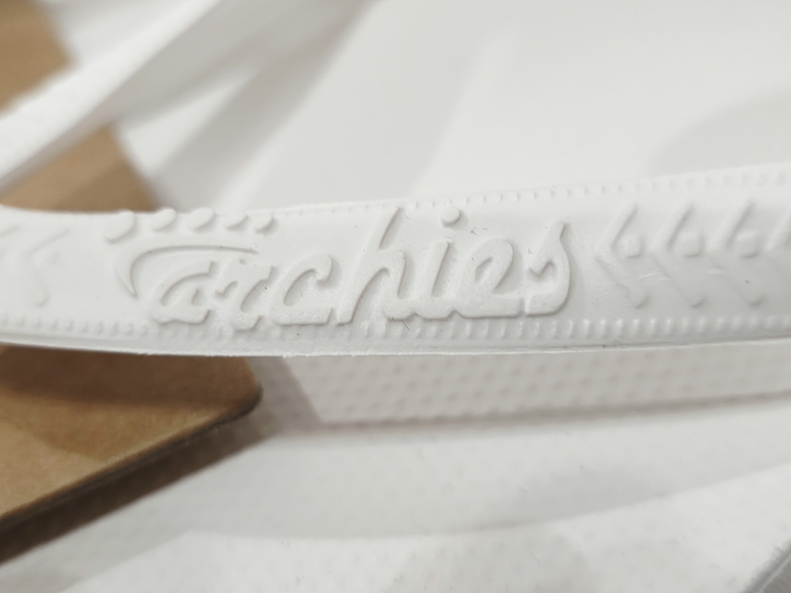 Archies Arch Support Thong WHITE LEATHER Flip Flops Sandal Men 8 Women 9 New