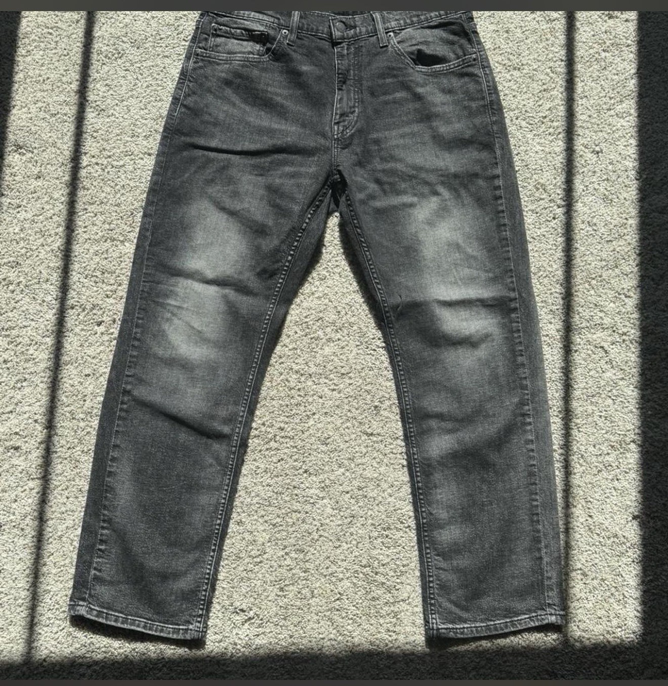Levi’s 559 Relaxed Straight Jeans 33×30 Washed Grey Charcoal Denim