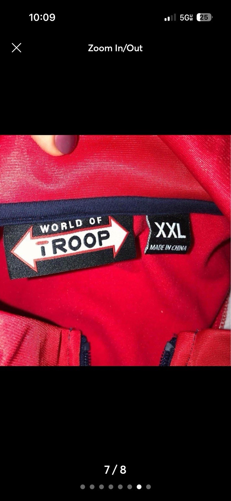 Troop Mens Full Zip Jacket Xxl Excellent Condition