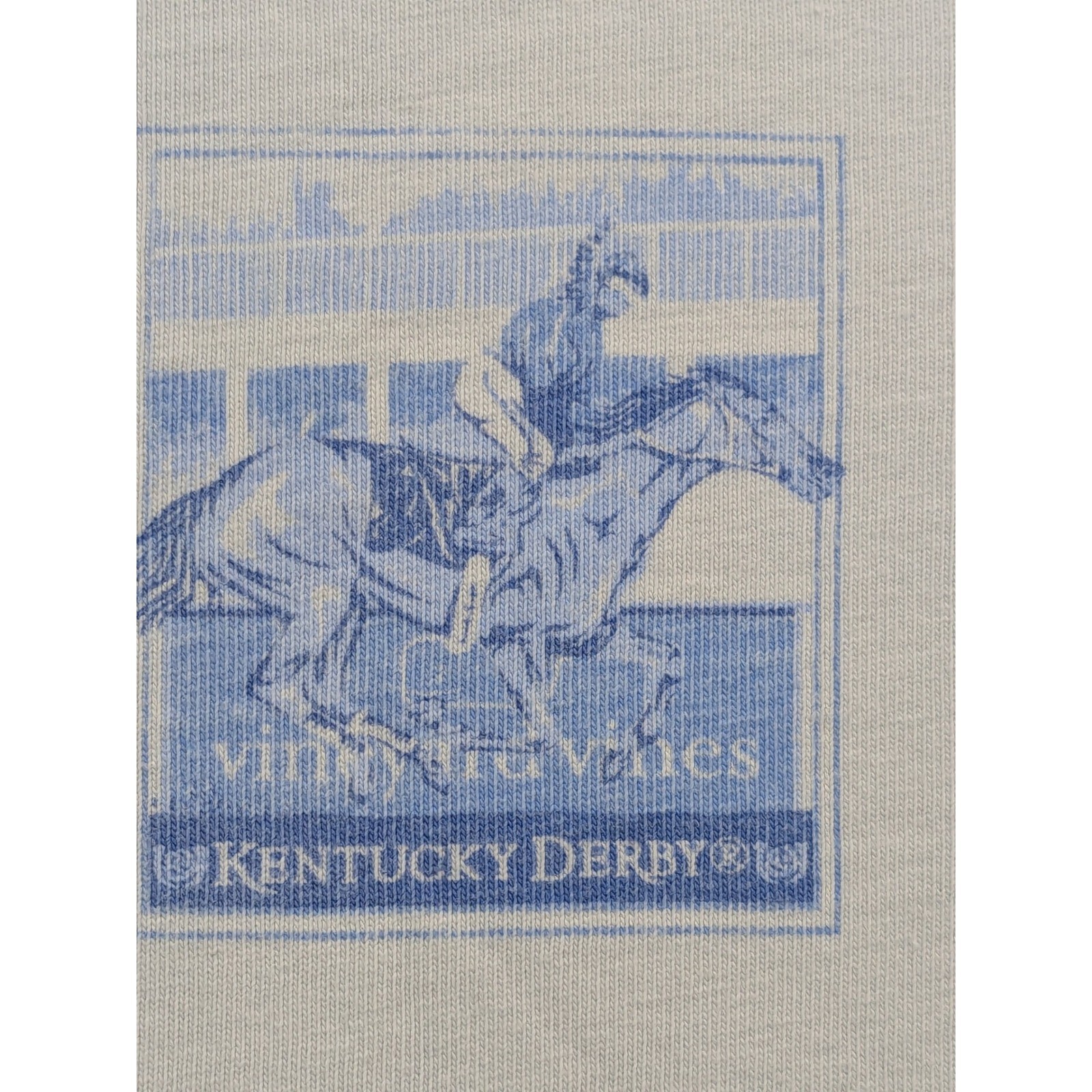 Vineyard Vines Mens 146th Kentucky Derby Long Sleeve T-Shirt Blue Small Cotton