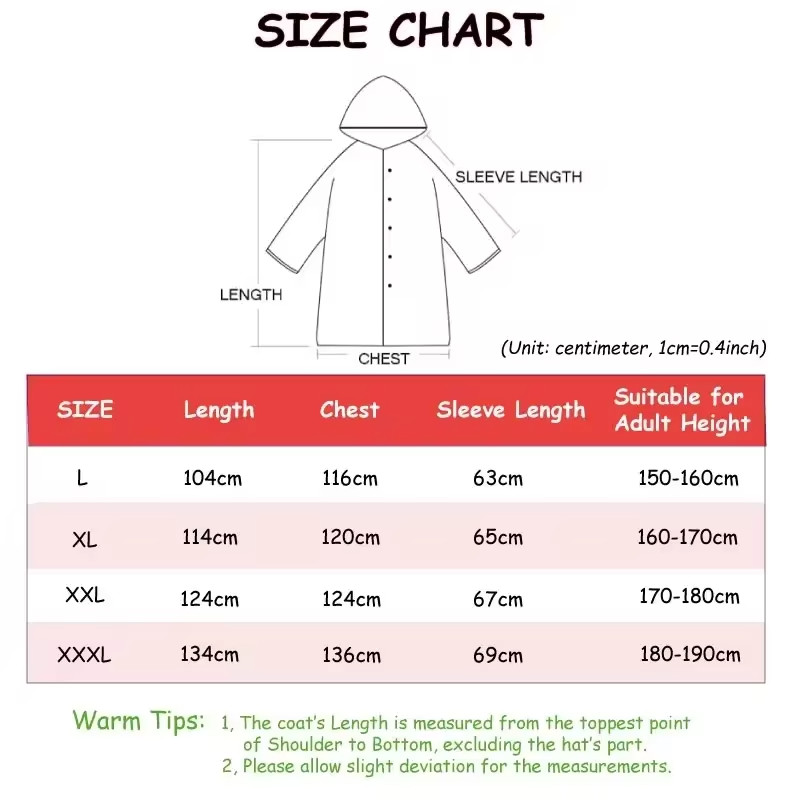Adult Black Long Raincoat Hooded Waterproof Windbreaker Tactical Outdoor Poncho
