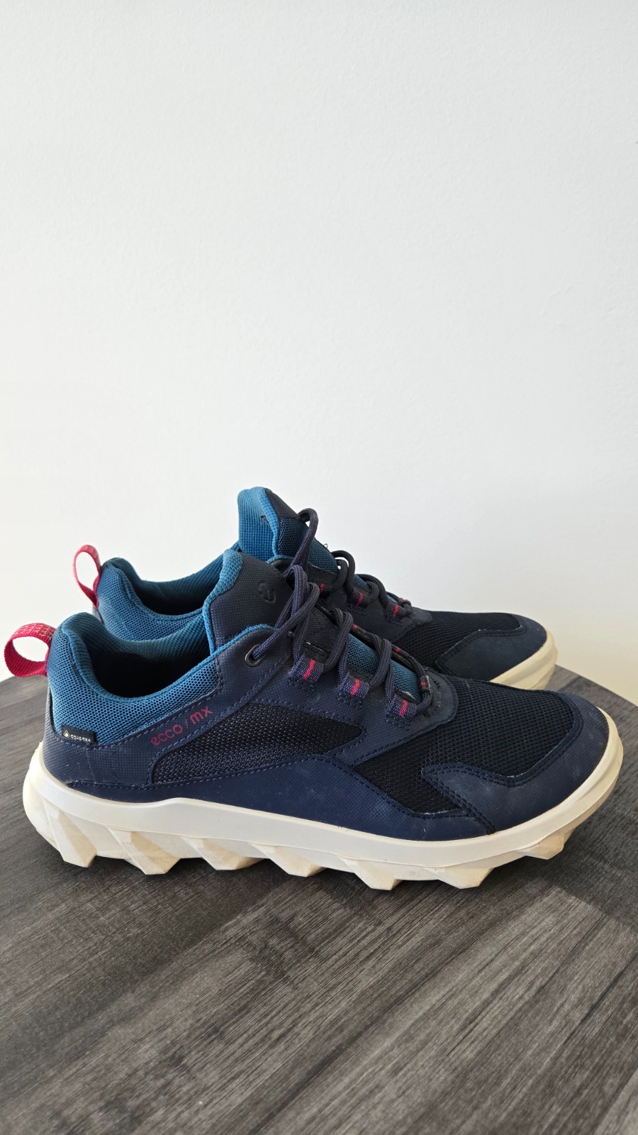 ECCO MX Gore-Tex Trail Walking Shoes Women’s US 8-8.5 Navy Blue Waterproof