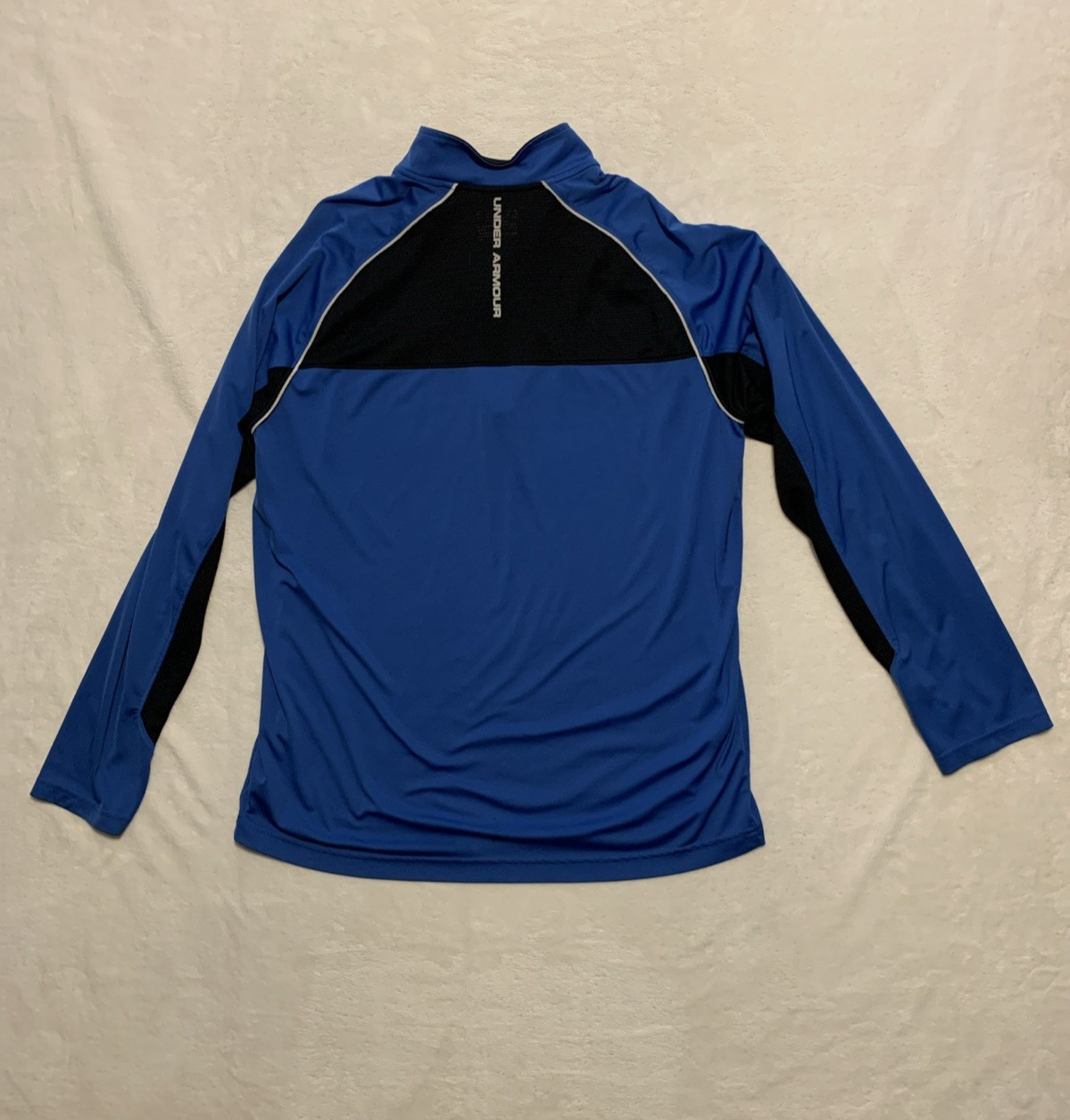 Under Armour Shirt Mens XL Regular Quarter Zip Pullover All Season Gear Run Blue