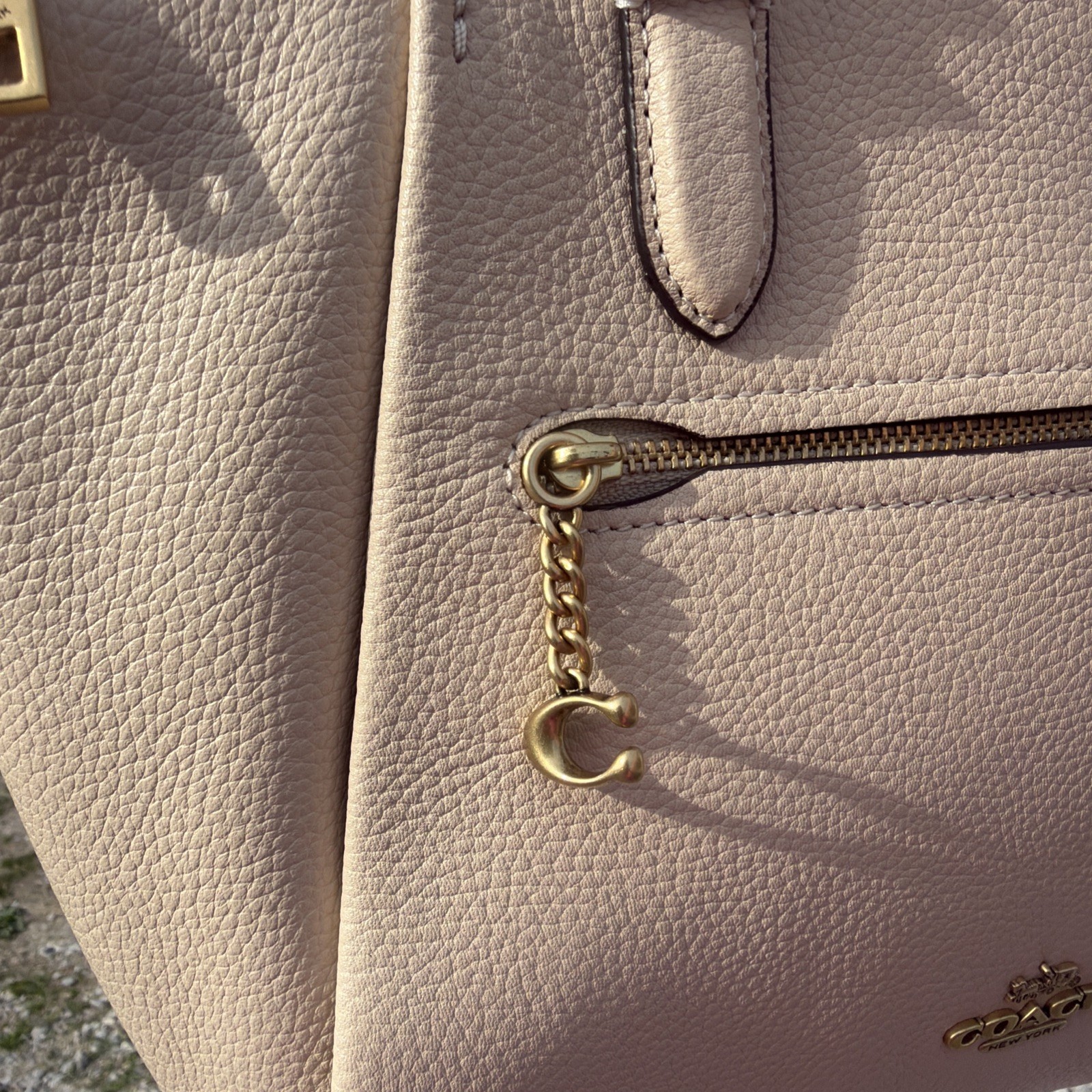 COACH ELISE Ivory Pebbles LEATHER CROSSBODY 79316 SATCHEL CONVERTIBLE
