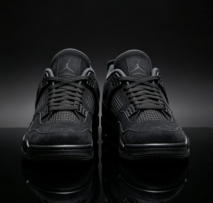 Jordan 4 ”Black Cat” Retro Basketball Shoes Men’s US Size Mid Top