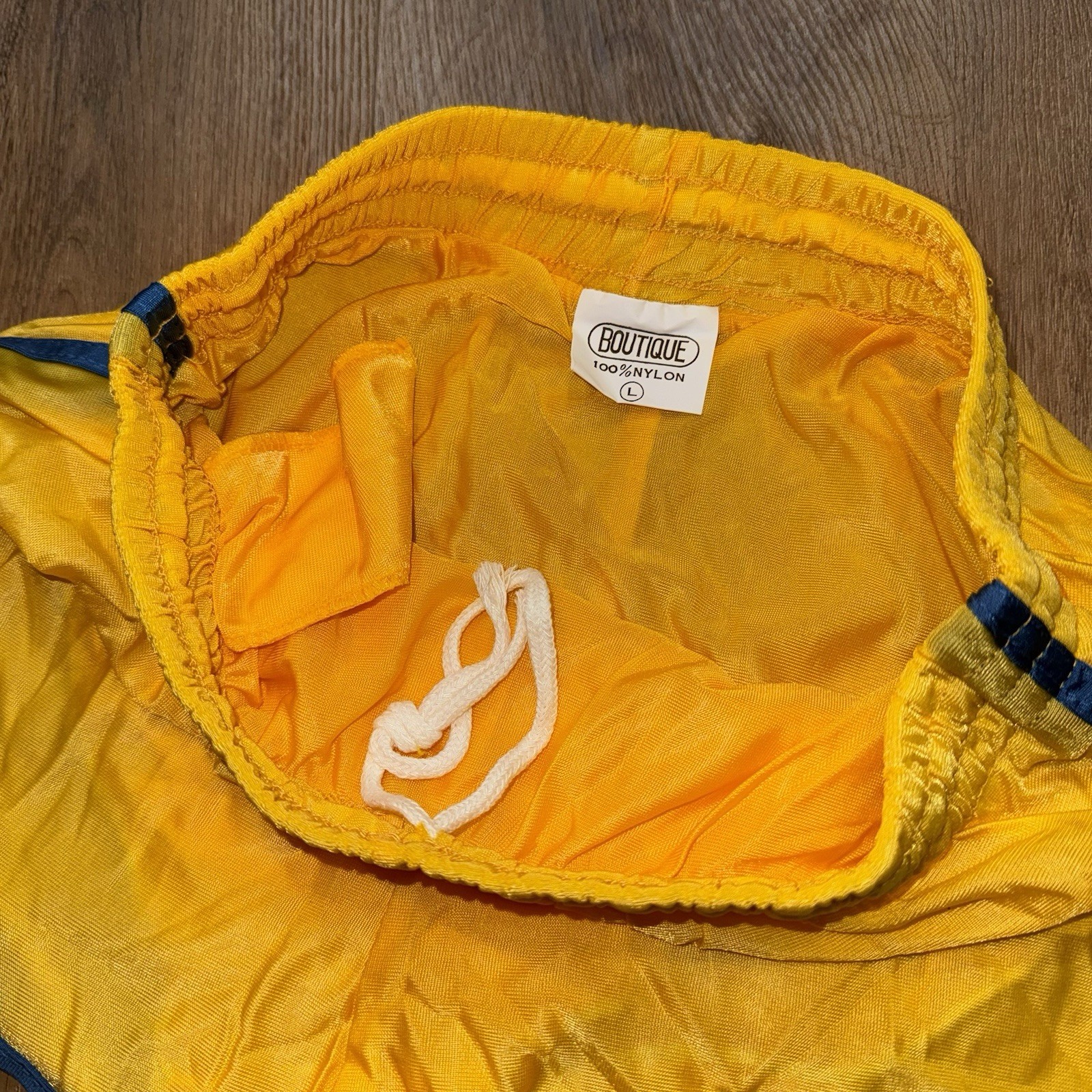 Vtg 70s 80s Running Shorts Mens Sprinter Split Side Thin Nylon Gym NOS Large