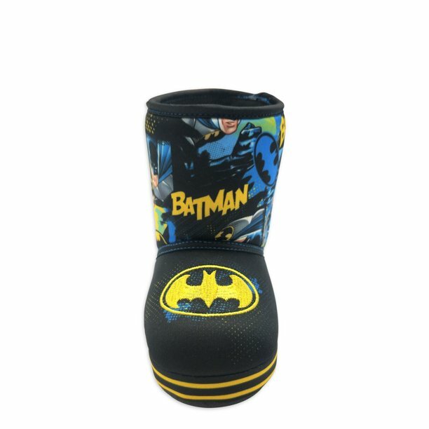 BATMAN Boys Kids Toddler’s Boot Slippers Shoes DC COMICS Size 5-6 7-8 9-10 11-12