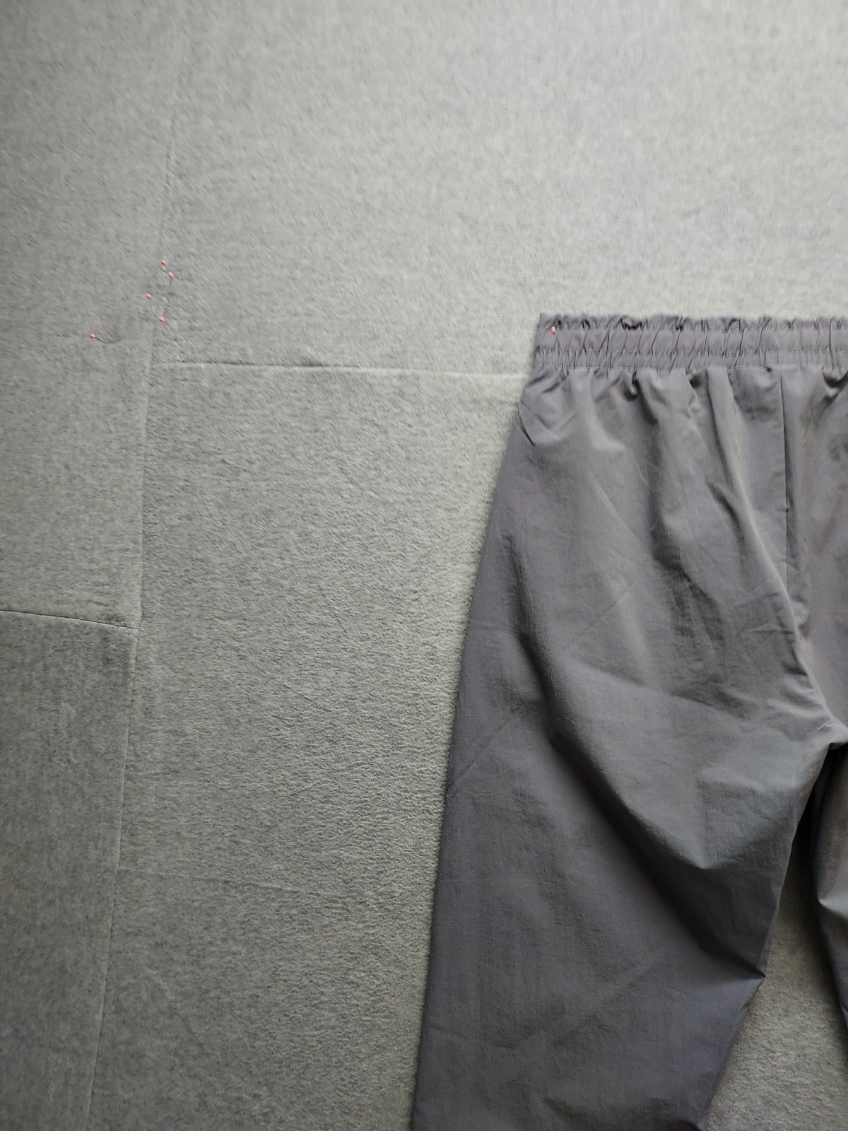 BoohooMan Men Cargo Pants M Gray Tapered Leg Drawstring Lined Mid Rise Casual