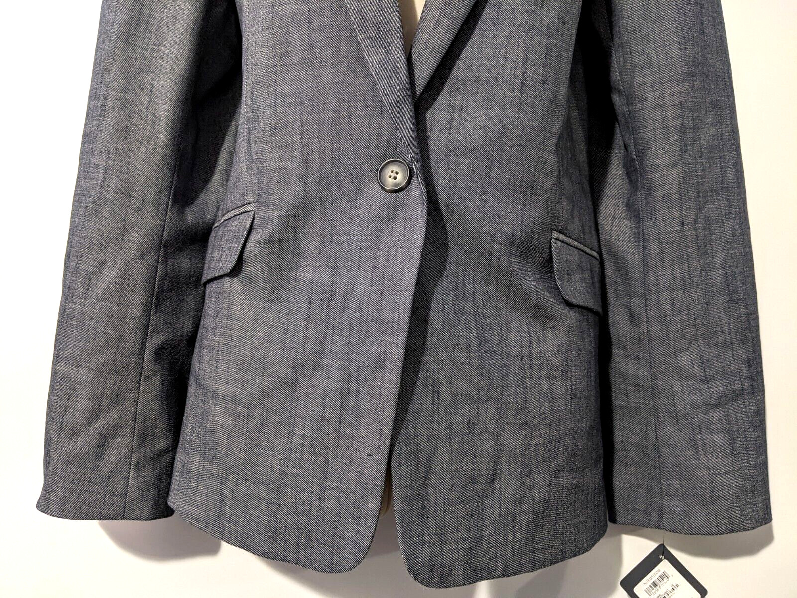 NWT Halogen Women’s One Button Blazer Jacket Sz 16 Polyester Blend Smooth Lined