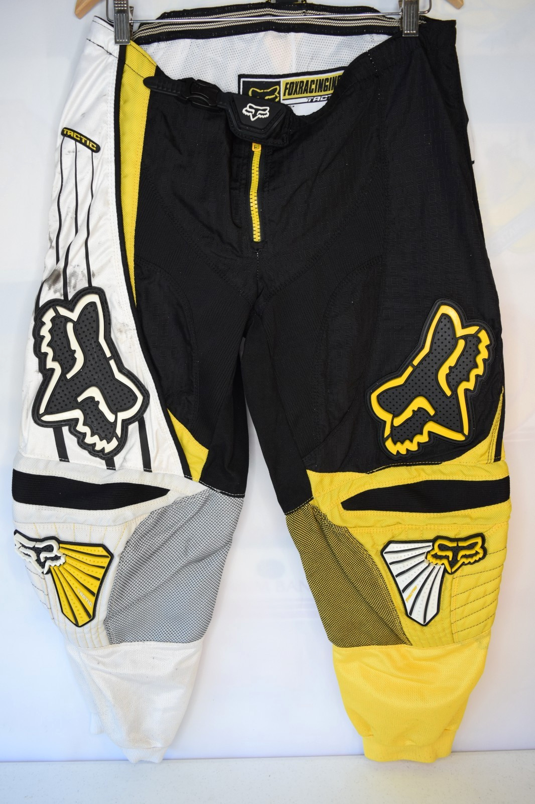 Vintage Fox Racing Pants 38″ Moto Cross XCR Yellow & Black Cross Country Sports